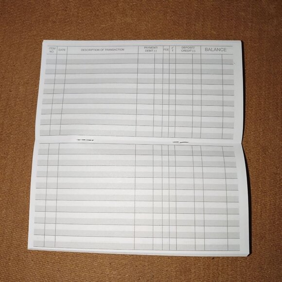 Easy Read Transaction Registers 3-Pack Checkbook Registers For Banking & Budget - Picture 5 of 6